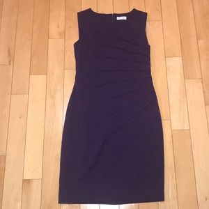Deep Purple Sunburst Calvin Klein Dress Size 4